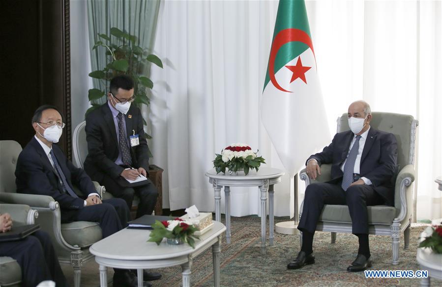ALGERIA-ALGIERS-PRESIDENT-CHINA-YANG JIECHI-MEETING
