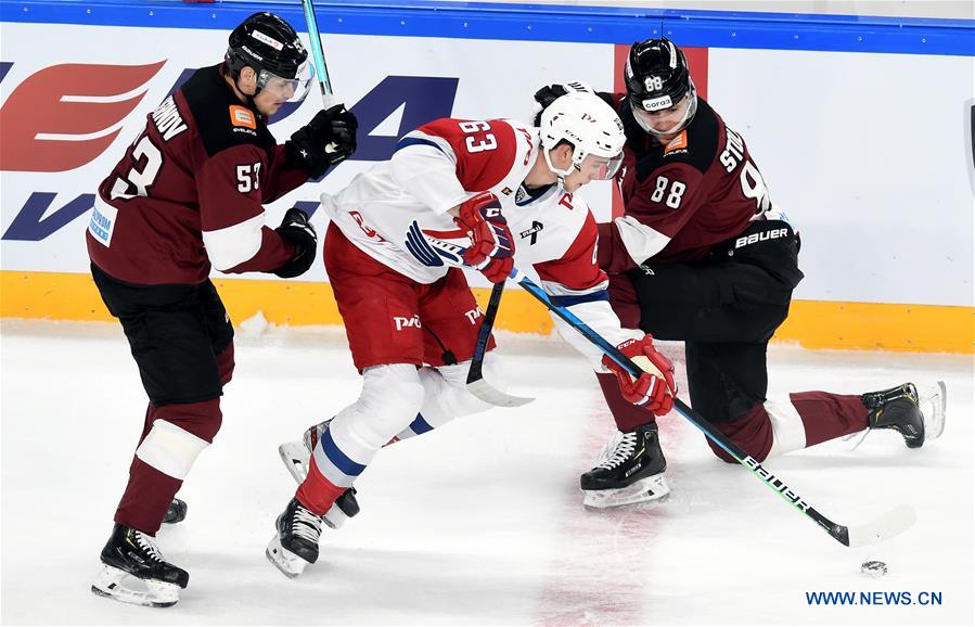 (SP)LATVIA-RIGA-ICE HOCKEY-KHL-DINAMO RIGA VS LOKOMOTIV
