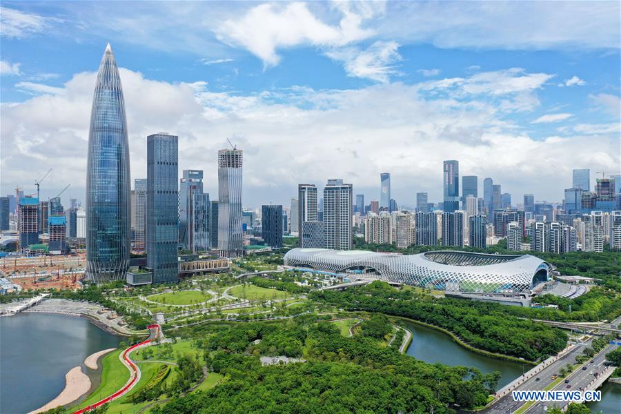 Aerial view of Shenzhen, S China Xinhua English.news.cn