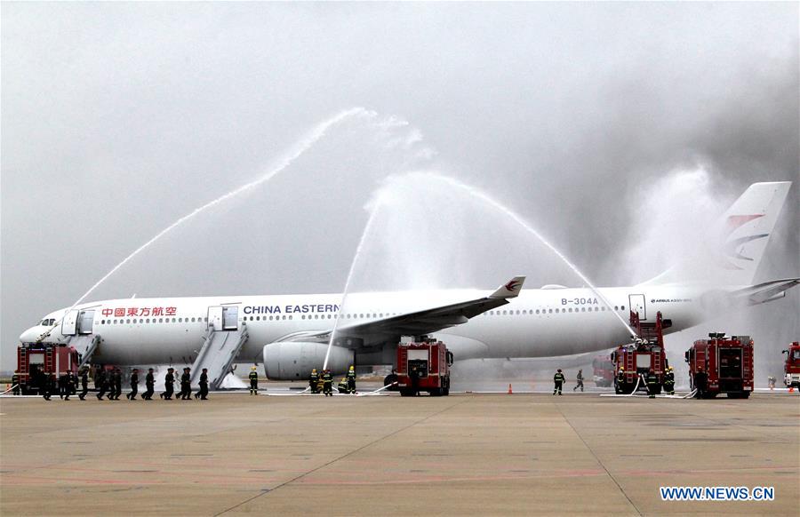 CHINA-SHANGHAI-AIRPORT-EMERGENCY DRILL (CN)