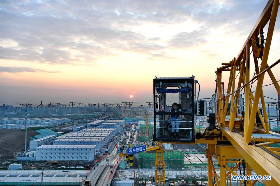 CHINA-HEBEI-XIONGAN NEW AREA-CONSTRUCTION-TOWER CRANE DRIVER (CN)