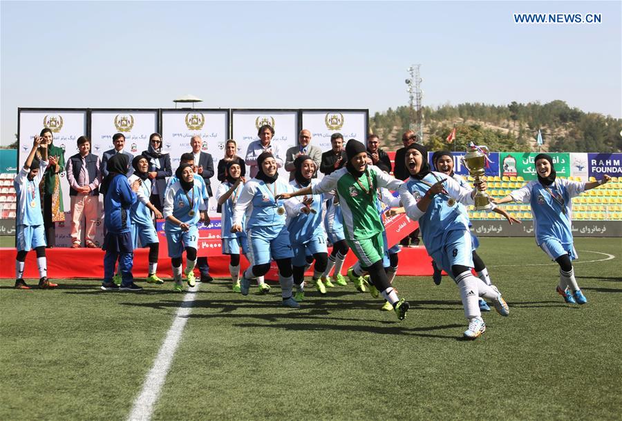 (SP)AFGHANISTAN-KABUL-FOOTBALL-WOMEN PREMIER LEAGUE-FINAL