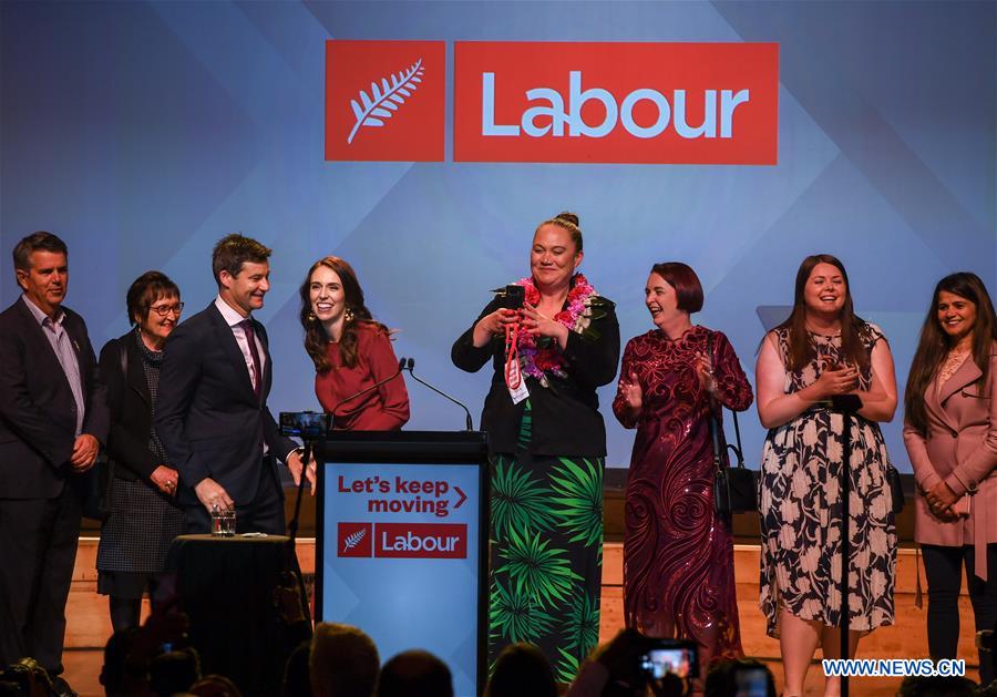 NEW ZEALAND-AUCKLAND-ELECTION NIGHT-JACINDA ARDERN-LABOR PARTY