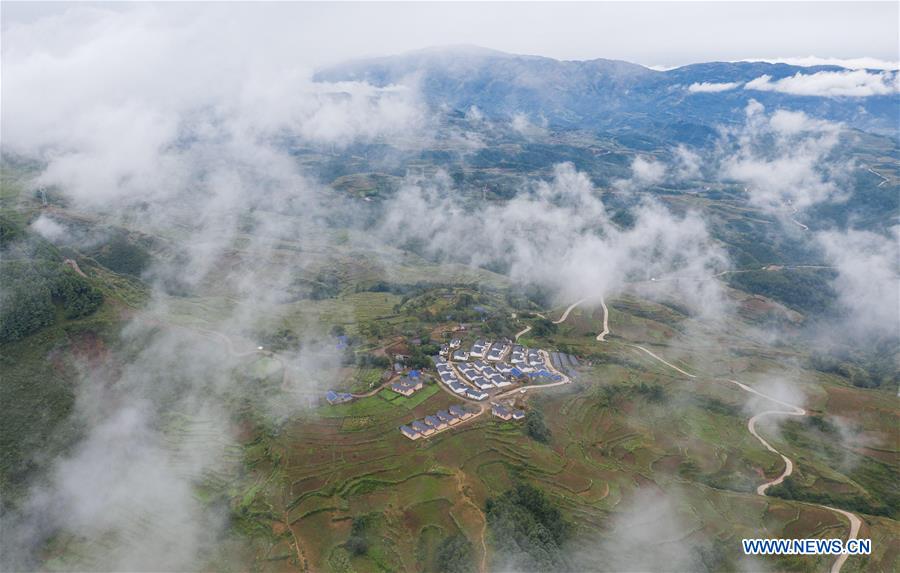 CHINA-SICHUAN-ZHAOJUE-POVERTY ALLEVIATION-AERIAL VIEW (CN)