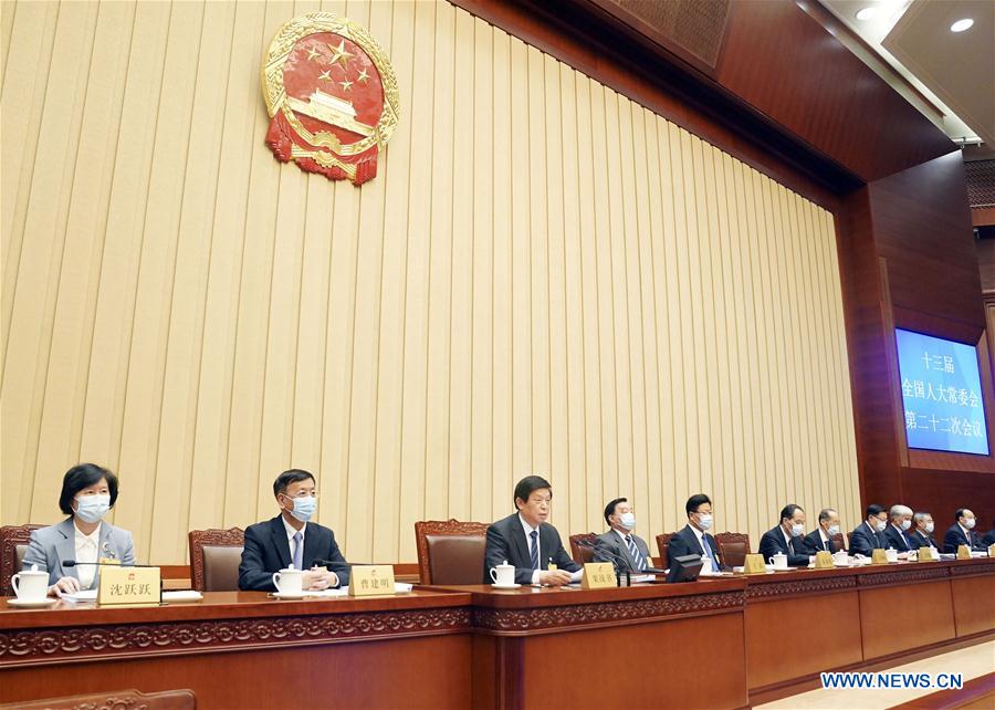 CHINA-BEIJING-LI ZHANSHU-NPC-STANDING COMMITTEE-SESSION-CLOSING MEETING (CN)