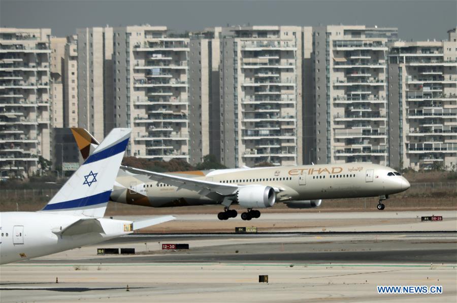 ISRAEL-BEN GURION AIRPORT-UAE-DELEGATION-ARRIVAL