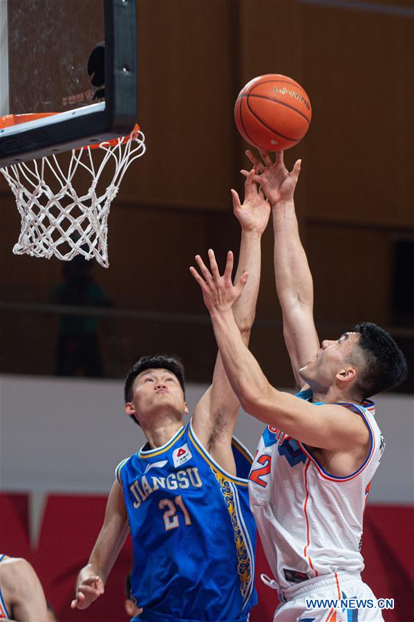 (SP)CHINA-ZHUJI-BASKETBALL-CBA LEAGUE-XINJIANG VS JIANGSU (CN)