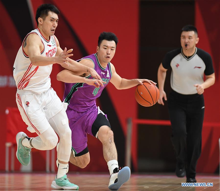 (SP)CHINA-ZHUJI-BASKETBALL-CBA LEAGUE-QINGDAO VS SHANDONG (CN)