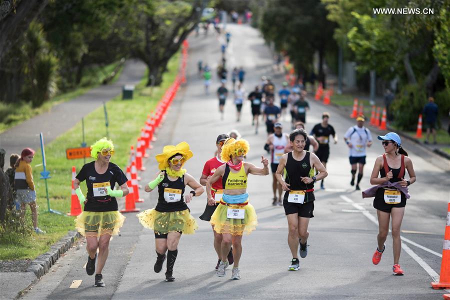 Runners participate in 29th Auckland Marathon amid COVID19 pandemic Xinhua English.news.cn