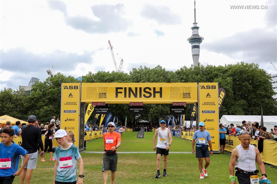 Runners participate in 29th Auckland Marathon amid COVID19 pandemic Xinhua English.news.cn