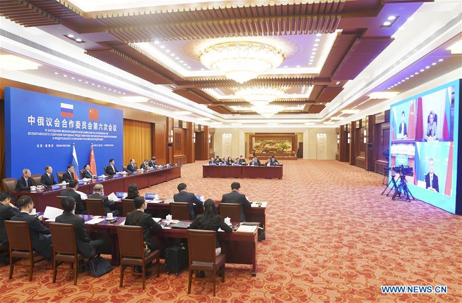 CHINA-BEIJING-LI ZHANSHU-MEETING OF THE CHINA-RUSSIA COMMITTEE FOR PARLIAMENTARY COOPERATION (CN)