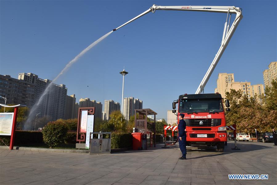 Firefighting exercises, public educational activities held in many