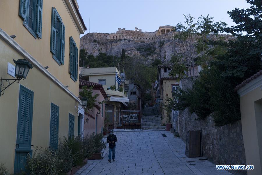 GREECE-ATHENS-LOCKDOWN-STREET
