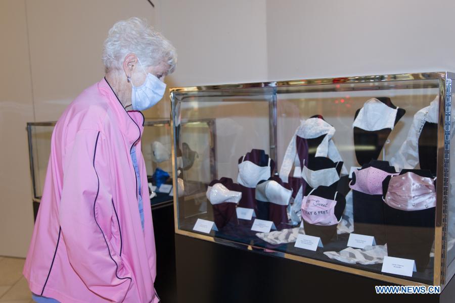 Fashion mask exhibition held in Dallas, U.S. - Xinhua