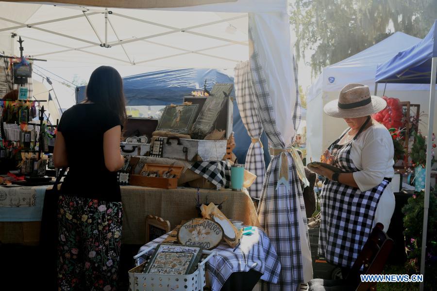 Destrehan Plantation's Fall Event held in Louisiana, U.S. Xinhua