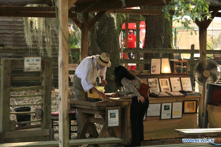 Destrehan Plantation's Fall Event held in Louisiana, U.S. Xinhua