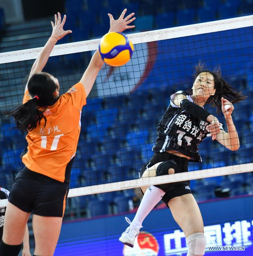 Highlights of Chinese Women's Volleyball Super League Xinhua English.news.cn