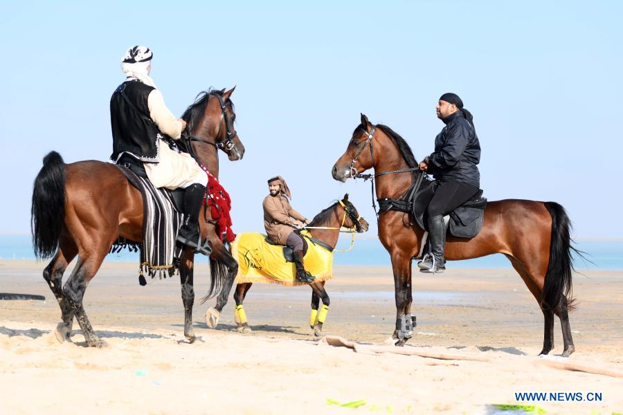 Horseriding show held in Jahra Governorate, Kuwait Xinhua English