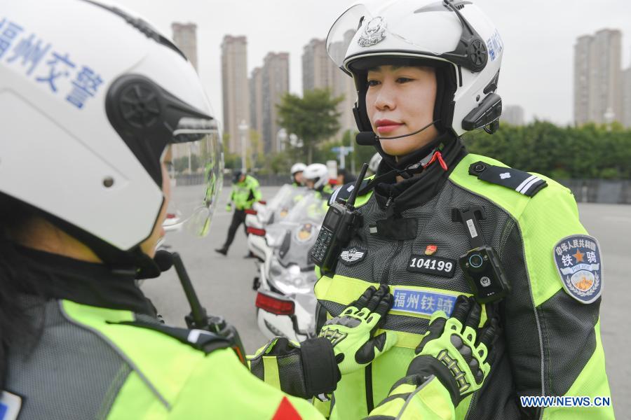 chinese police motorcycle