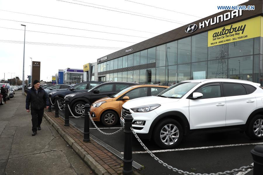 Ireland's new car sales in 2020 tumble nearly 26 pct Xinhua English