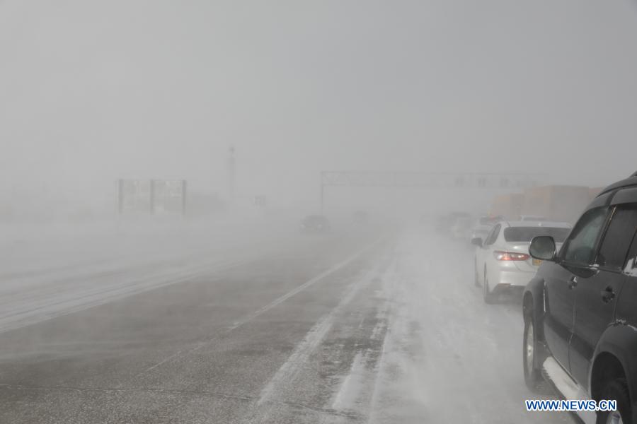 In pics blizzard weather in NurSultan, Kazakhstan Xinhua English