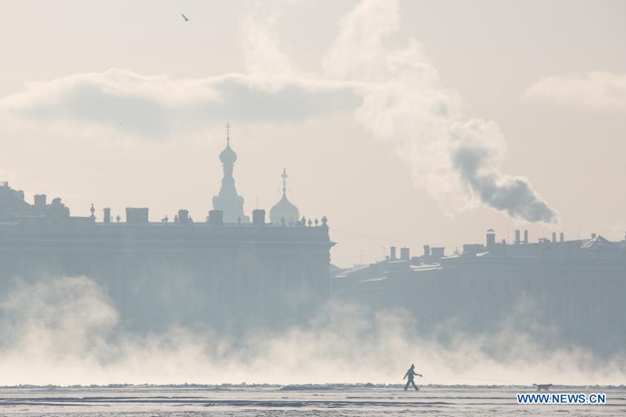 Low temperature hits minus 23 degrees Celsius in St. Petersburg