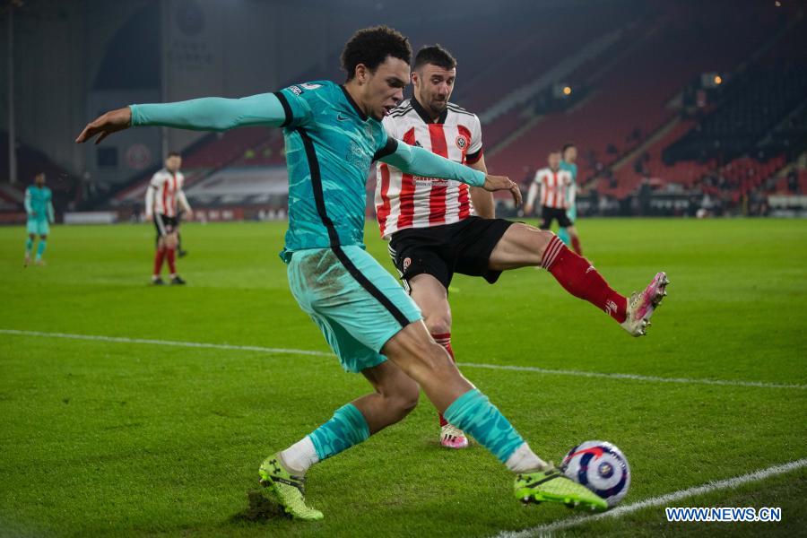 Premier League Sheffield United vs. Liverpool Xinhua English.news.cn