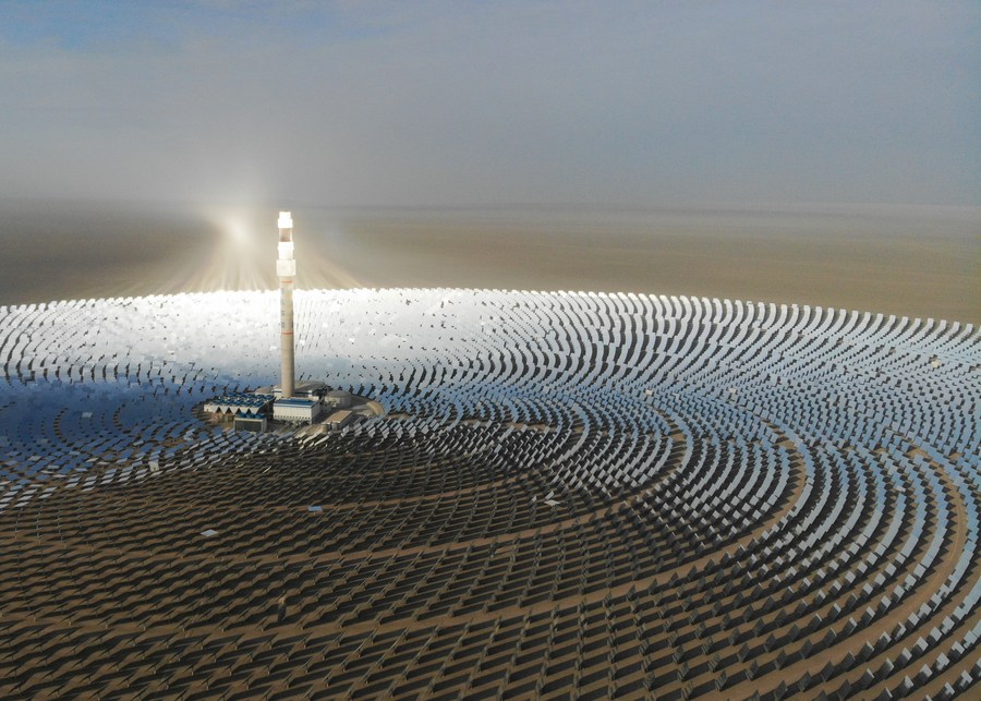 China solar thermal power technology in Gobi Desert - Xinhua English.news.cn