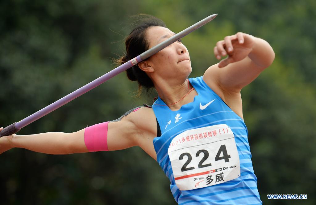 Highlights of 2021 Chinese athletics throw event Xinhua English.news.cn