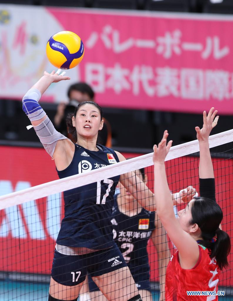 Tokyo Challenge 2021 women's volleyball match China vs. Japan Xinhua