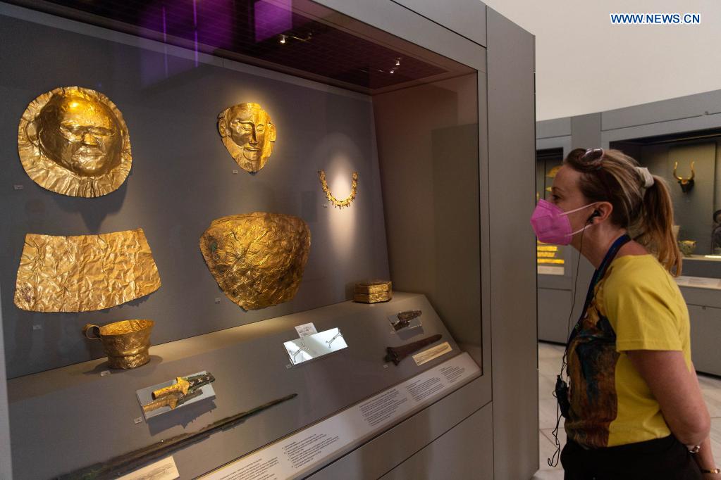 Ancient Greek golden death-masks Mycenae still engulfed mystery, says archaeologist - Xinhua | English.news.cn