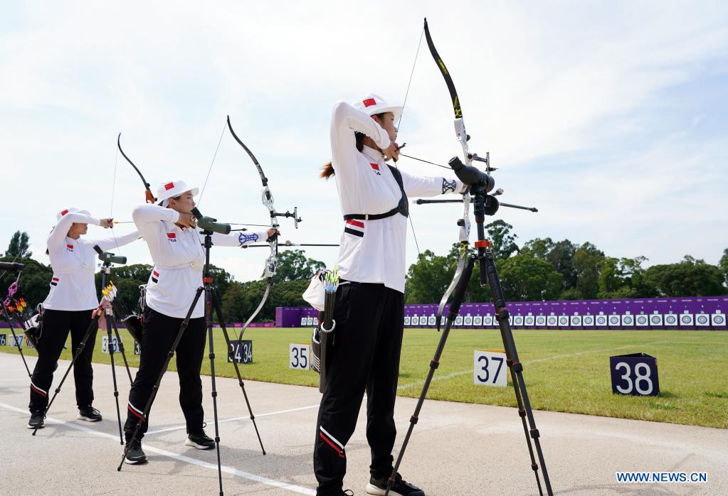 Chinese archery team attends training session ahead of Tokyo 2020 Olympic Games Xinhua