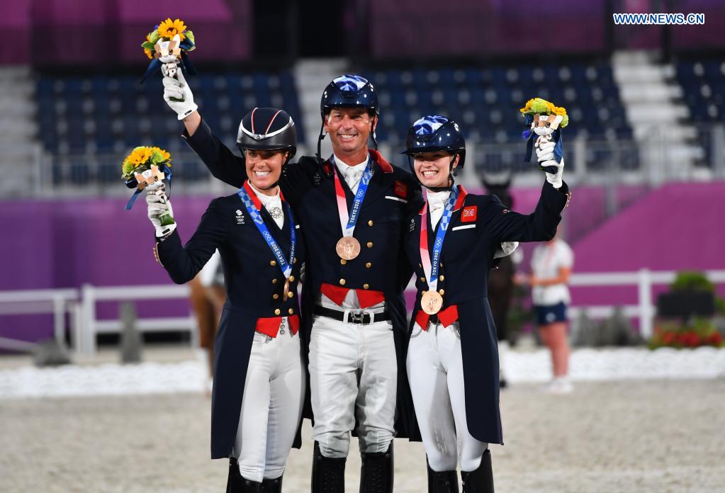 Germany wins equestrian dressage team at Tokyo Olympics Xinhua