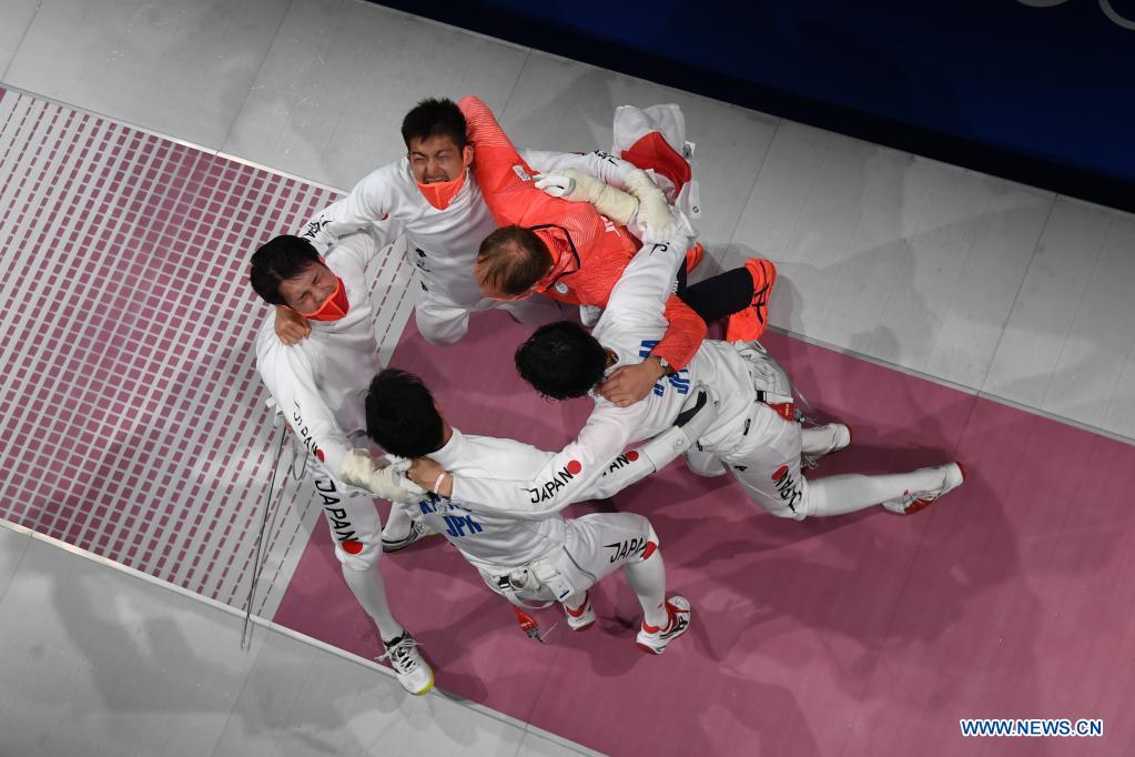 Japan wins first Olympic fencing gold at Tokyo 2020 Xinhua English