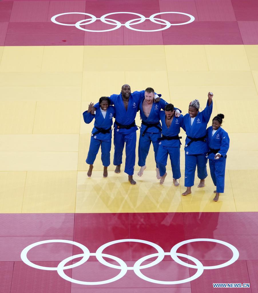 France wins mixed team gold as judo competition wraps up at Tokyo