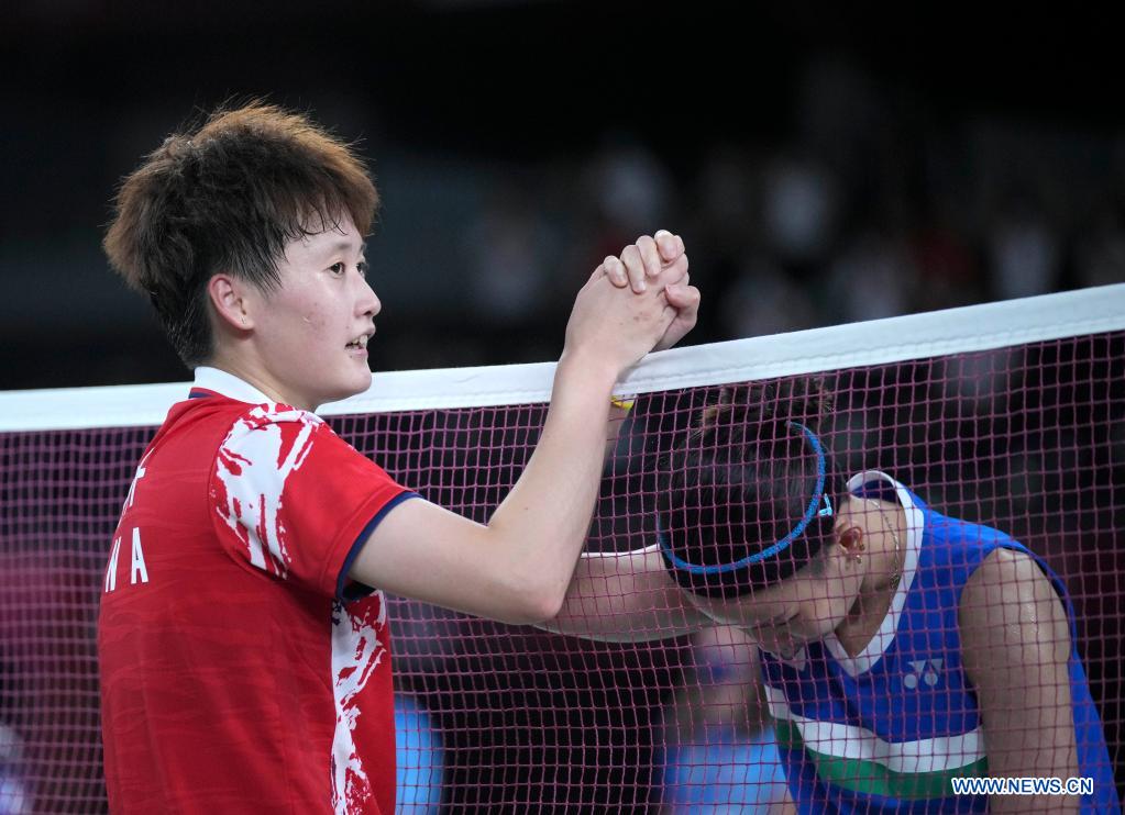 Olympia 1.OS Gold 2020 Foto signiert CHN CHEN Yufei Badminton 