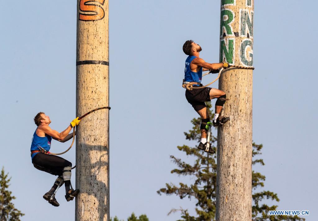 61st Lumberjack World Championships held in Wisconsin, U.S. Xinhua English.news.cn