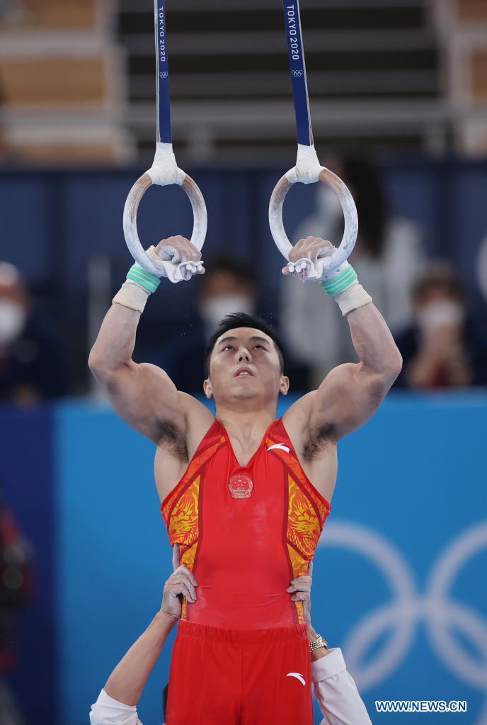 China's gymnasts finish 12 in men's rings at Tokyo Olympics Xinhua