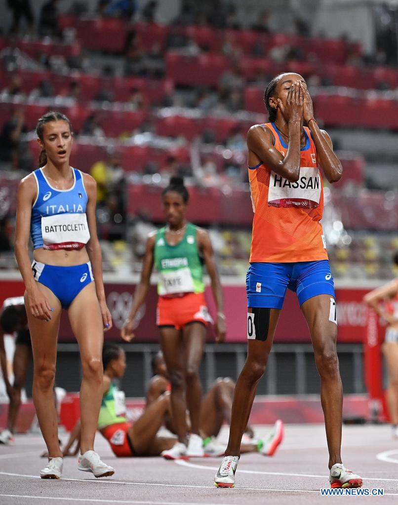 Dutch runner Hassan wins women's 5,000m gold at Tokyo Olympics - Xinhua
