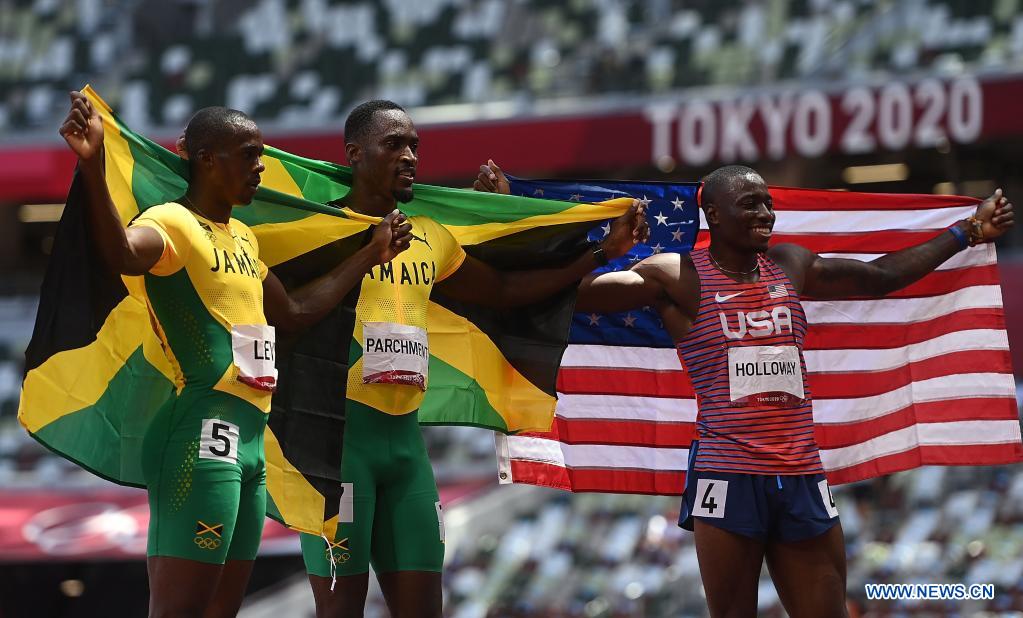 Jamaican Hurdler Parchment wins men's 110m hurdles at Tokyo Olympics Xinhua English.news.cn