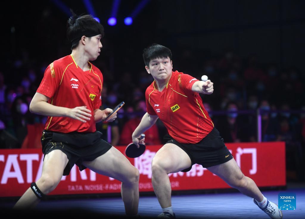 Chinese paddlers compete at 2021 World Table Tennis Championships