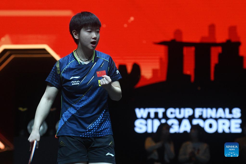 Highlights of 2021 World Table Tennis Cup Finals Xinhua