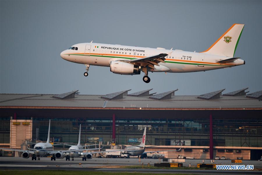 (FOCAC)CHINA-BEIJING-FOCAC-COTE D'IVOIRE-PRESIDENT-ARRIVAL (CN)