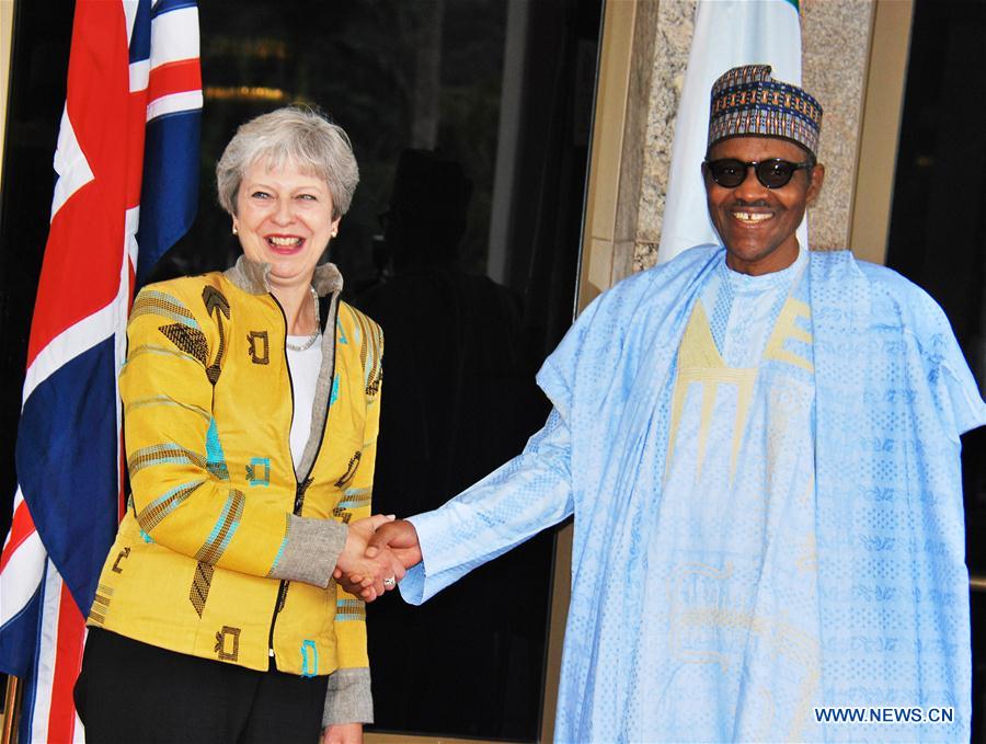 NIGERIA-ABUJA-BRITAIN-THERESA MAY-VISIT
