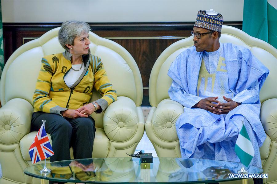 NIGERIA-ABUJA-BRITAIN-THERESA MAY-VISIT