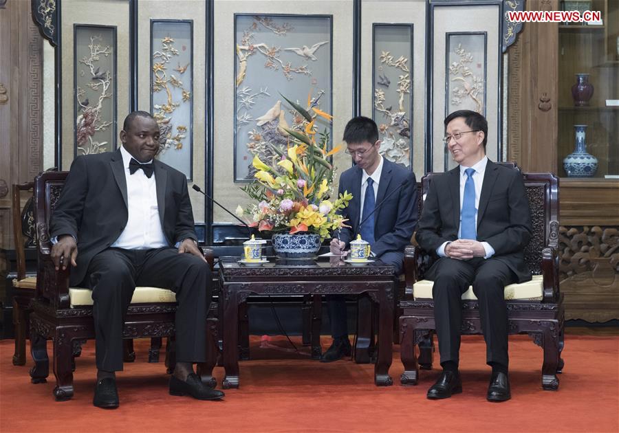 CHINA-BEIJING-HAN ZHENG-GAMBIAN PRESIDENT-MEETING (CN)
