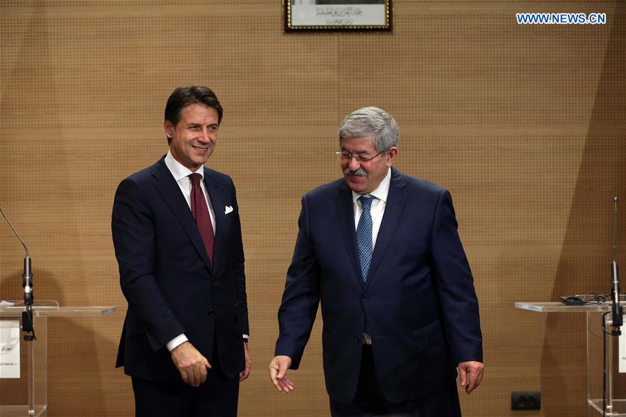 ALGERIA-ALGIERS-PM-ITALY-PM-PRESS CONFERENCE