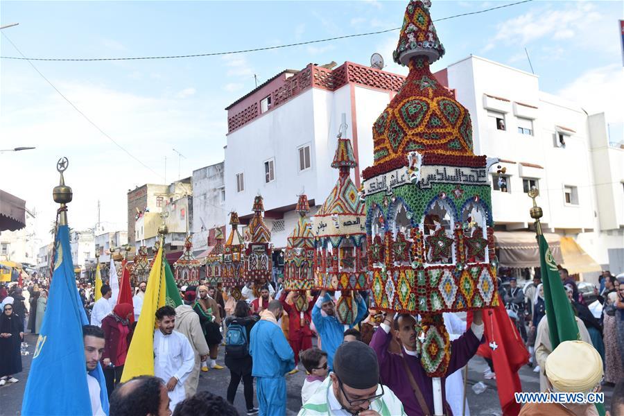 MOROCCO-SALE-CANDLE PROCESSION-CELEBRATION