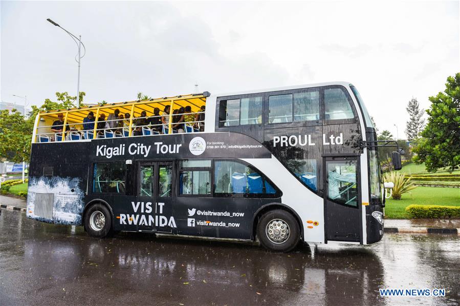 RWANDA-KIGALI-DOUBLE-DECKER TOUR BUS-UNVEILING