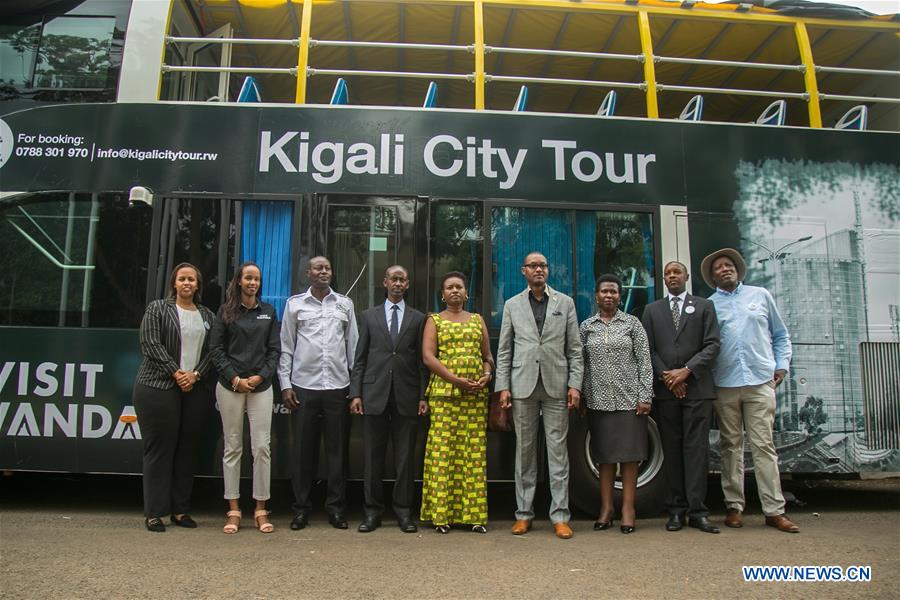 RWANDA-KIGALI-DOUBLE-DECKER TOUR BUS-UNVEILING